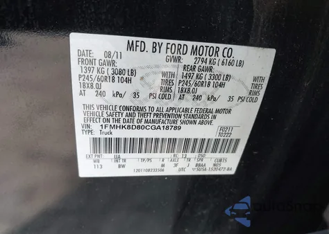 2012 Ford Explorer Xlt z USA, uszkodzony, nr VIN 1FMHK8D80CGA18789